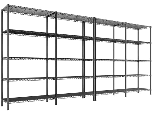 73''W 5-Tier Metal Wire Shelving Unit E20278