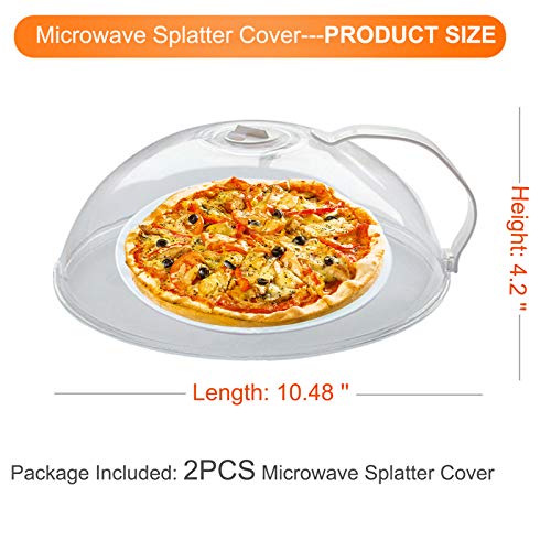 2 Pack Microwave Splatter Cover with Adjustable Steam Vents P155875