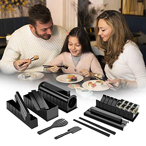 12pcs Sushi Maker Plastic Moulds Set E492