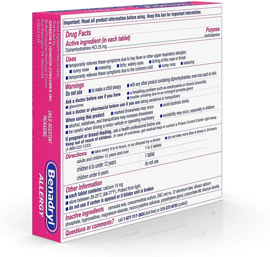 24 Ct Antihistamine Tablets L2250