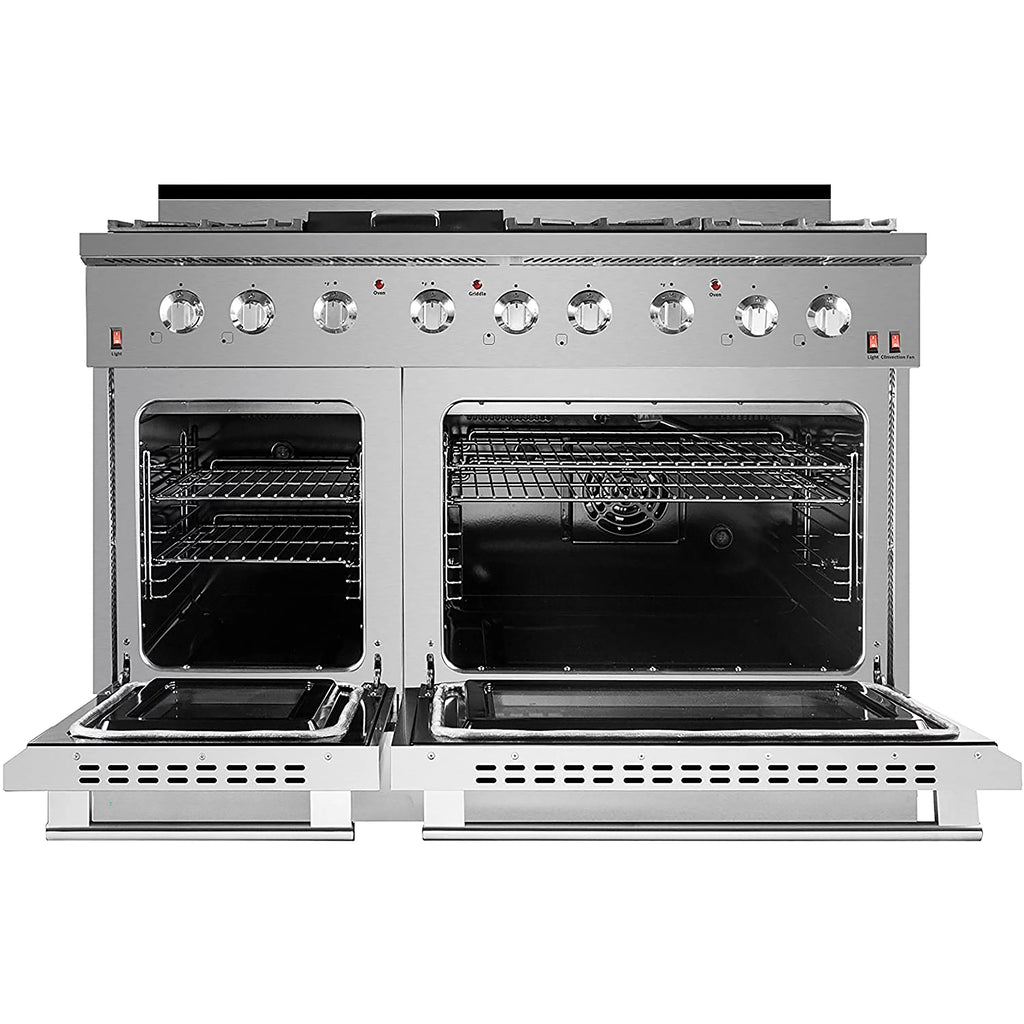 48" Stainless Steel Propane Gas Range with Convection Oven U7121