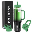 40 oz Stainless Steel Insulated Tumbler with Handle and Straw (3 Lids) Z3941