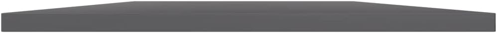8 pcs High Gloss Gray Engineered Wood Shelf N255697