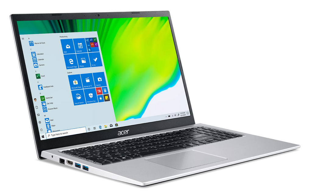 15.6" Full HD Display Intel Celeron N4500 4GB DDR4 128GB eMMC Pure Silver Windows 11 Home Laptop W286225