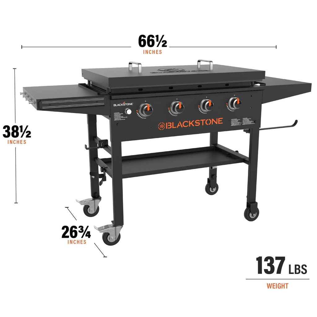 4-Burner 36 Propane Griddle Cooking Station with Hard Cover Q108819