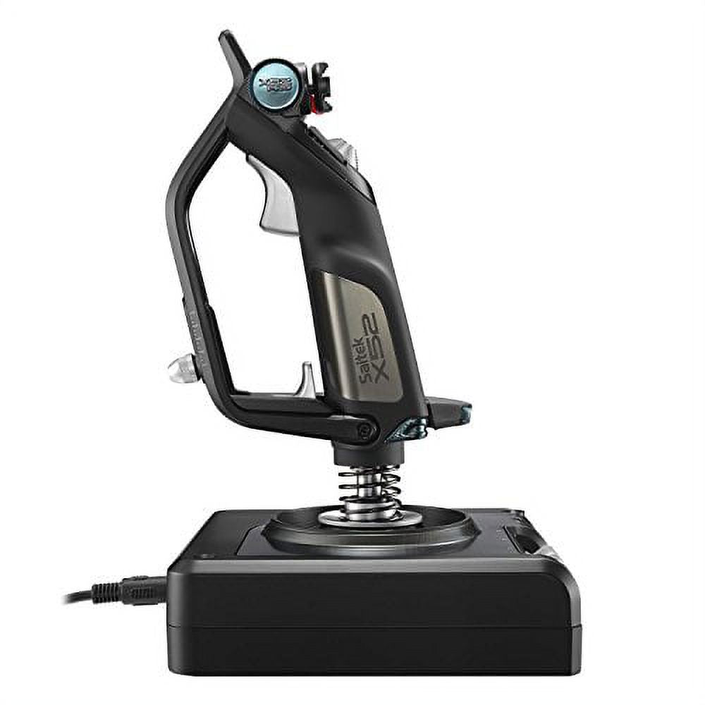 Black/Silver Flight Control System and Joystick Simulator with LCD Display Y6282