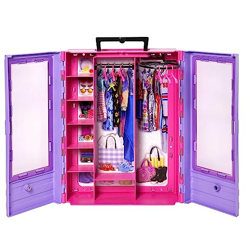 Fashionistas Ultimate Closet with Clothes (3 Outfits) & Fashion Accessories Including 6 Hangers I8719
