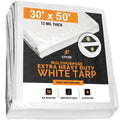White Heavy Duty Tarps 30 x 50 P2735