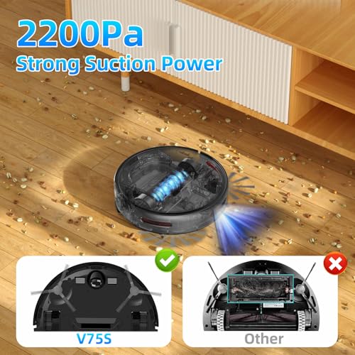 Robot Vacuum and Mop Combo with Large Capacity Dustbin S374627
