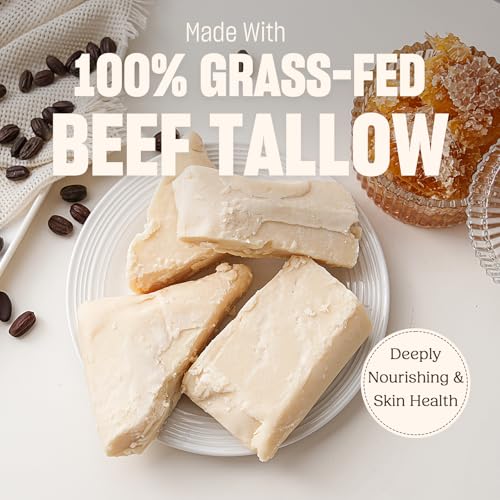 100% Grass-Fed Handmade Beef Tallow Cream Moisturizer, 4 Oz T506