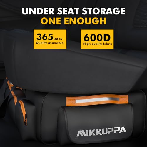 Black Under Seat Storage Bag with 4 Detachable Inner Dividers J2303
