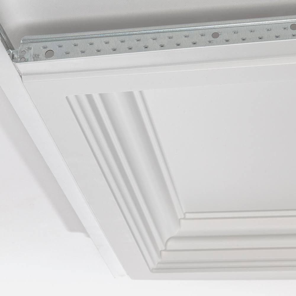 24-in x 24-in White Drop Panel Ceiling Tiles Q234