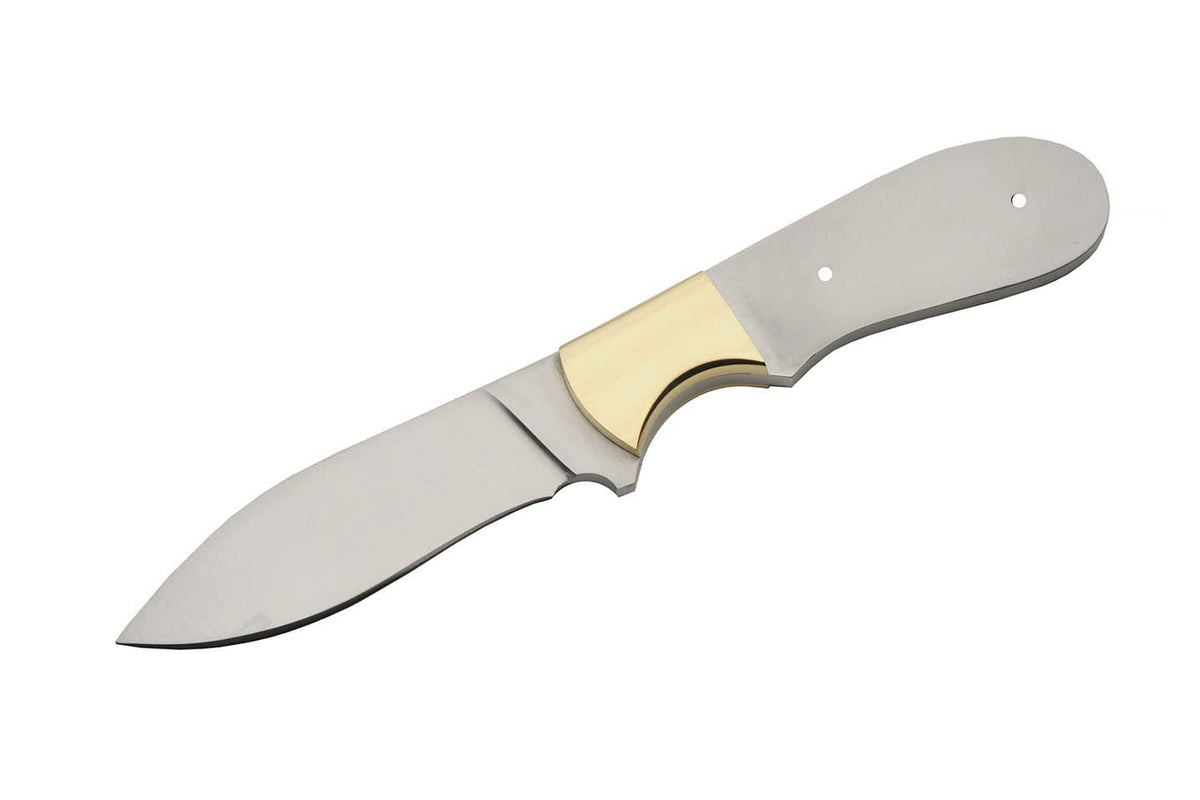 7.75" Full Tang Stainless Steel Drop Point Knife Blade Blank R818373
