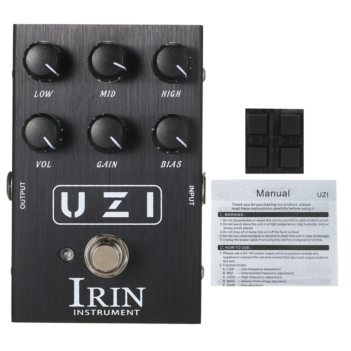 Guitar Heavy Distortion Effect Simulator Pedal J104154