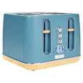 4 Slice Wide Slot Toaster Stone Blue A6298