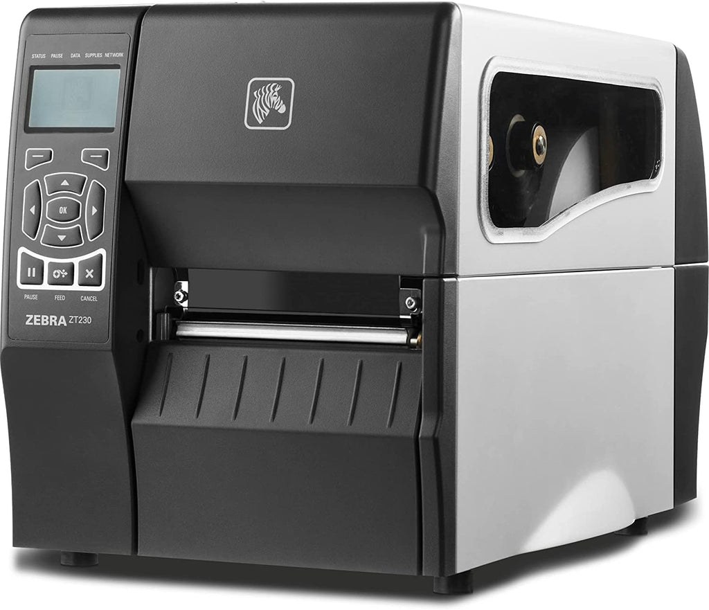 Black Thermal Transfer Barcode Label Printer, 203 dpi, 4-inch Print Width D48758