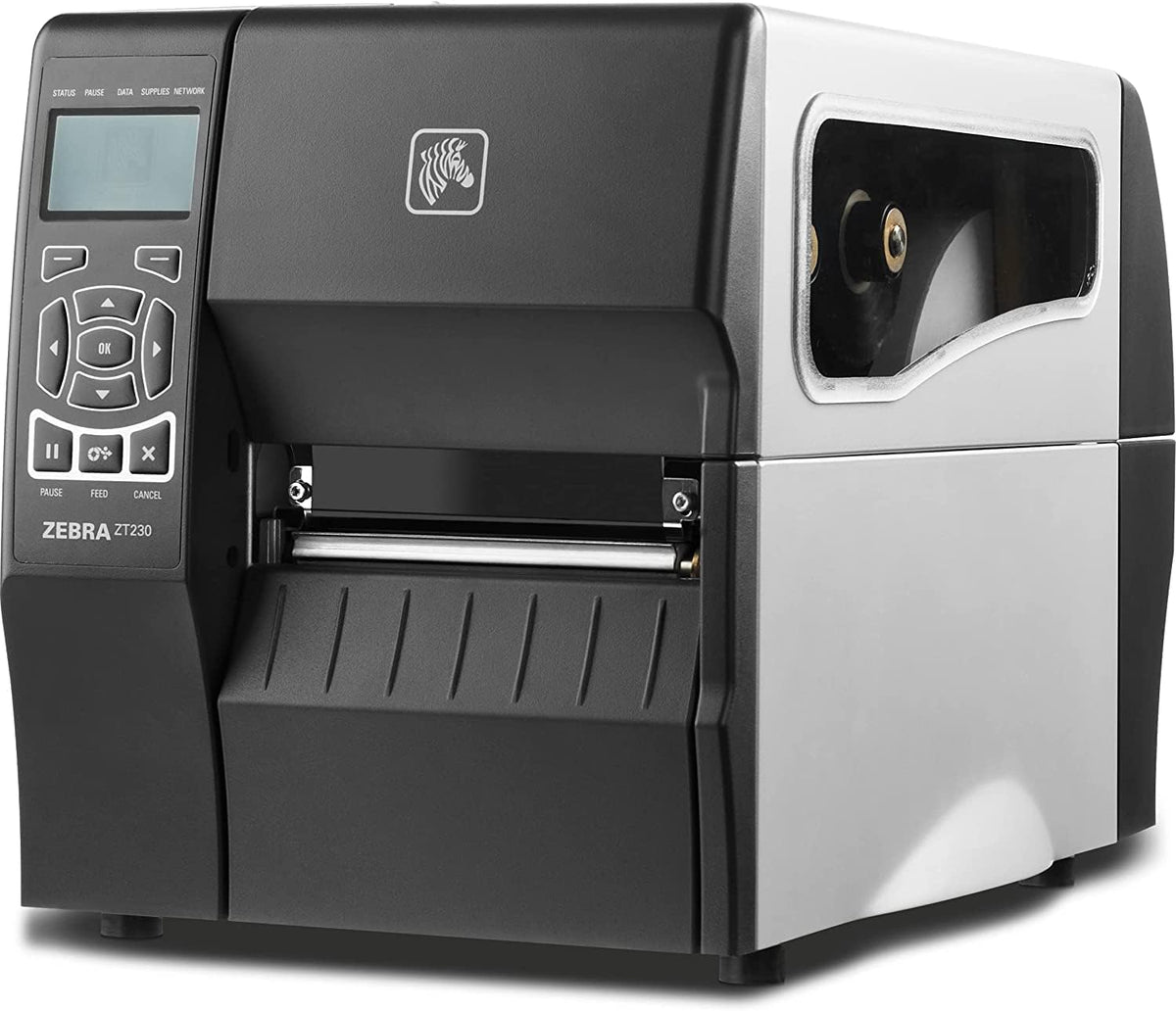 Black Thermal Transfer Barcode Label Printer, 203 dpi, 4-inch Print Width D48758