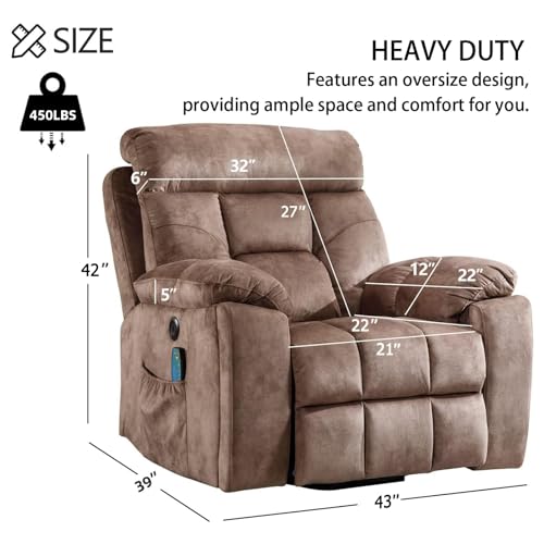 Camel Large Power Lift Recliner Chair with Massage and Heat M111611