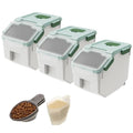 Dog Food Storage Container with Lid and Wheels Z432449