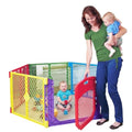 6 Panel Free Standing Play Yard, 26" Tall, Aqua F2932