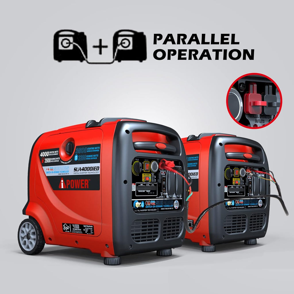 4000 Watt Portable Inverter Generator Gas & Propane Powered X865980