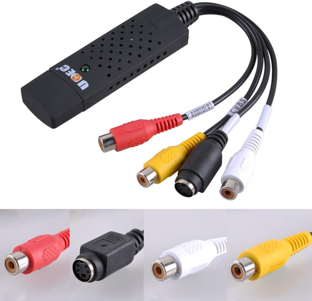 RCA to USB Audio Video Capture Card Converter K381935