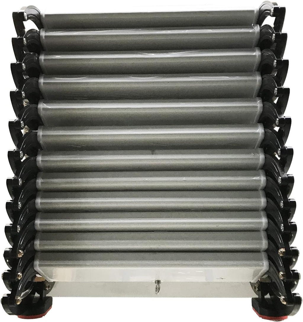 Black Wall-mounted Folding Attic Ladder, 9.8 feet Height, Ti-Mg Alloy X4042