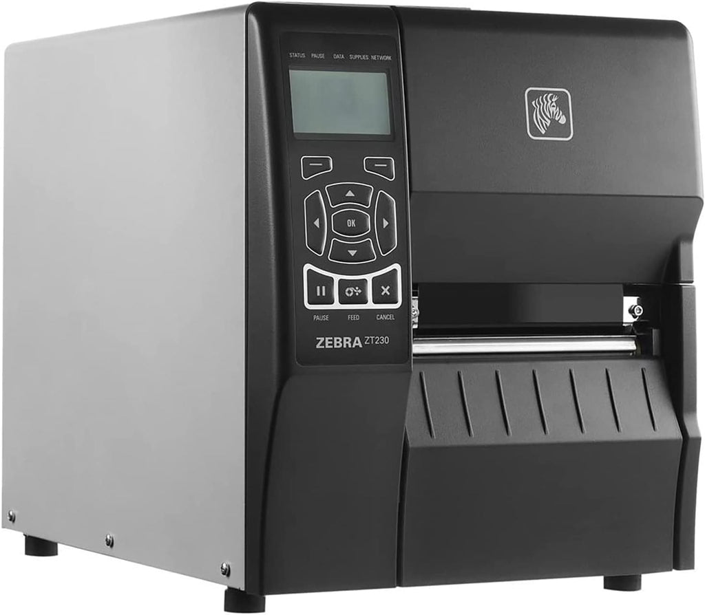 Black Thermal Transfer Barcode Label Printer, 203 dpi, 4-inch Print Width D48758