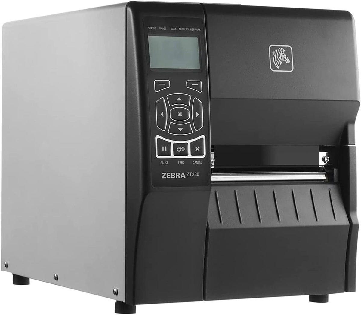 Black Thermal Transfer Barcode Label Printer, 203 dpi, 4-inch Print Width D48758