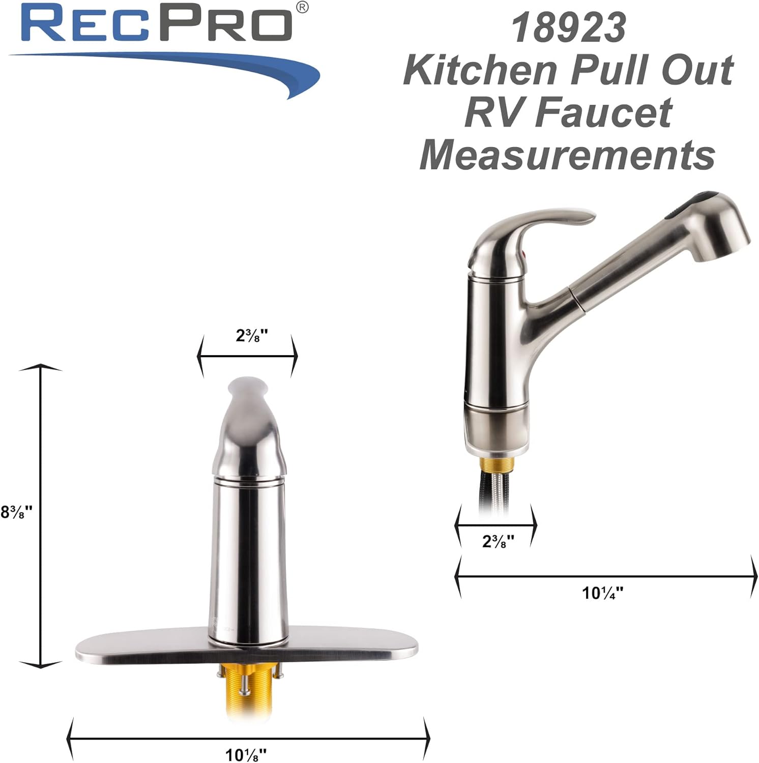 RV Kitchen Pull Out Faucet Brushed Nickel C607927