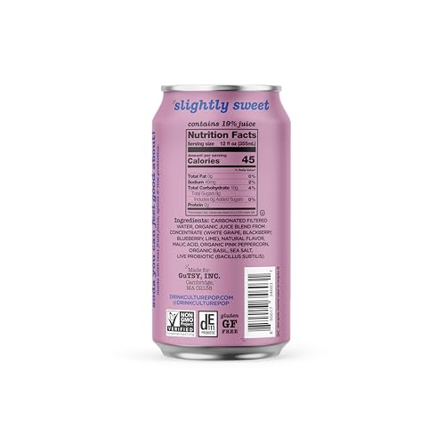 12 Pack 12 Fl Oz Sparkling Probiotic Soda K299