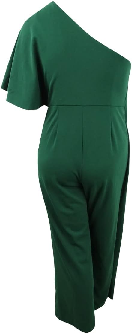Petite Draped One-Shoulder Jumpsuit B6902