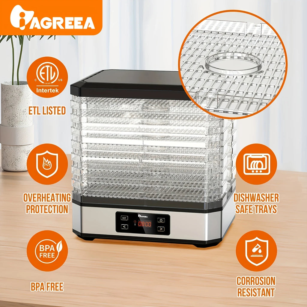 8 Trays Digital Food Dehydrator T753218