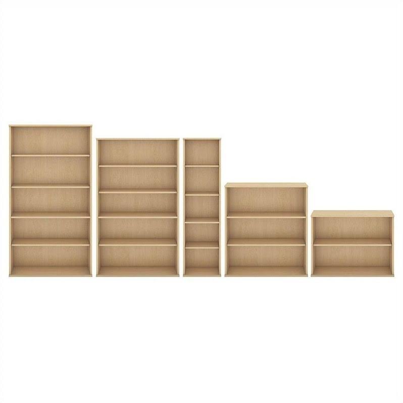 Natural Maple 3 Shelf Bookcase N3338