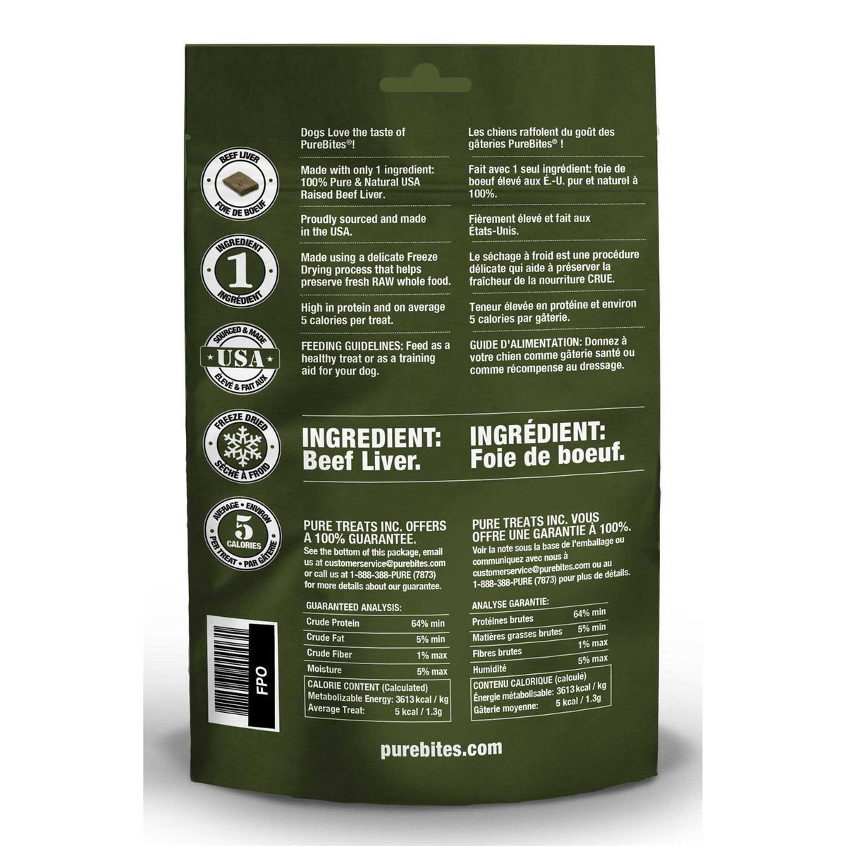 Freeze Dried Beef Liver Dog Treats L8316