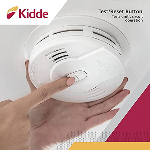 10-Year Battery Powered Smoke Detector with LED Warning Light Z57246