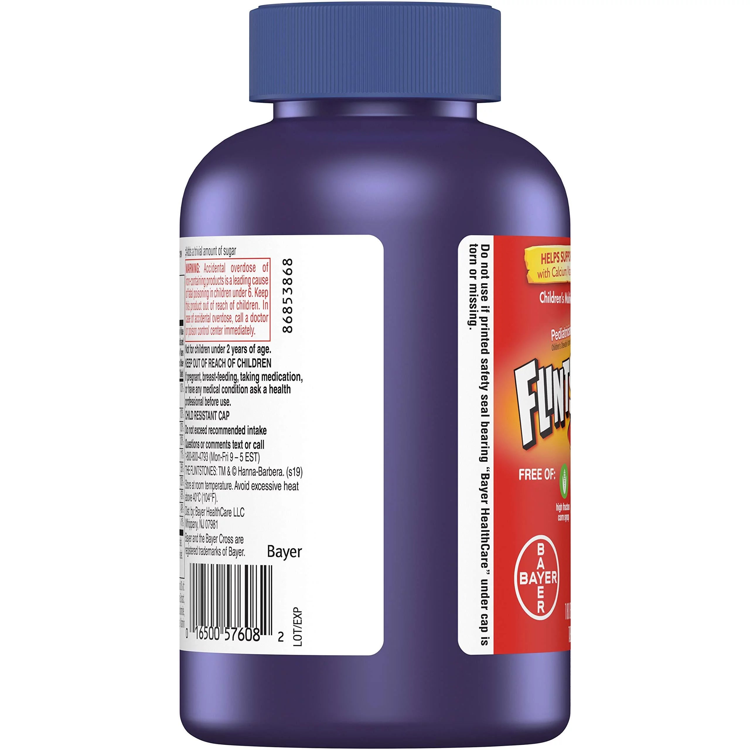 Chewable Multivitamin for Kids with Iron, Calcium, Vitamin C, Vitamin D, 180ct L2159
