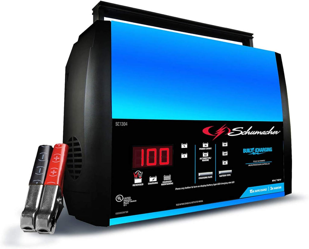 15 Amp 3 Amp 6V 12V Automatic Battery Charger Maintainer Z7201