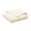 100% Cotton Twin Size Blanket (90 x 66 Inch, White) B154