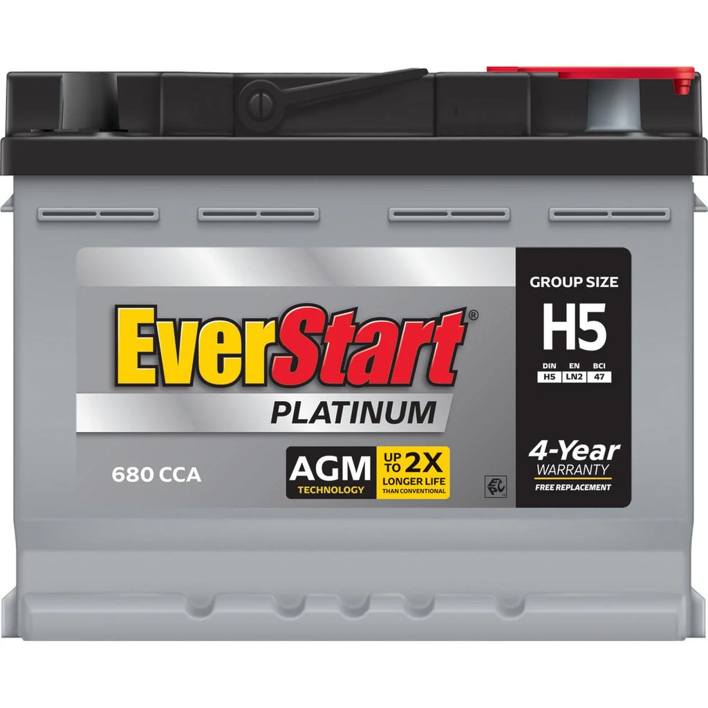 AGM Automotive Battery, Group Size H5 / LN2 / 47 12 Volt, 680 CCA U367261
