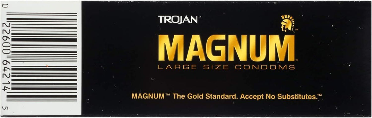 Magnum Lubricated Condoms, Extra Large, 12 Count S8625