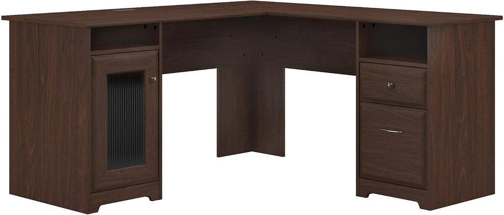 Modern Walnut L Shape Desk R640923