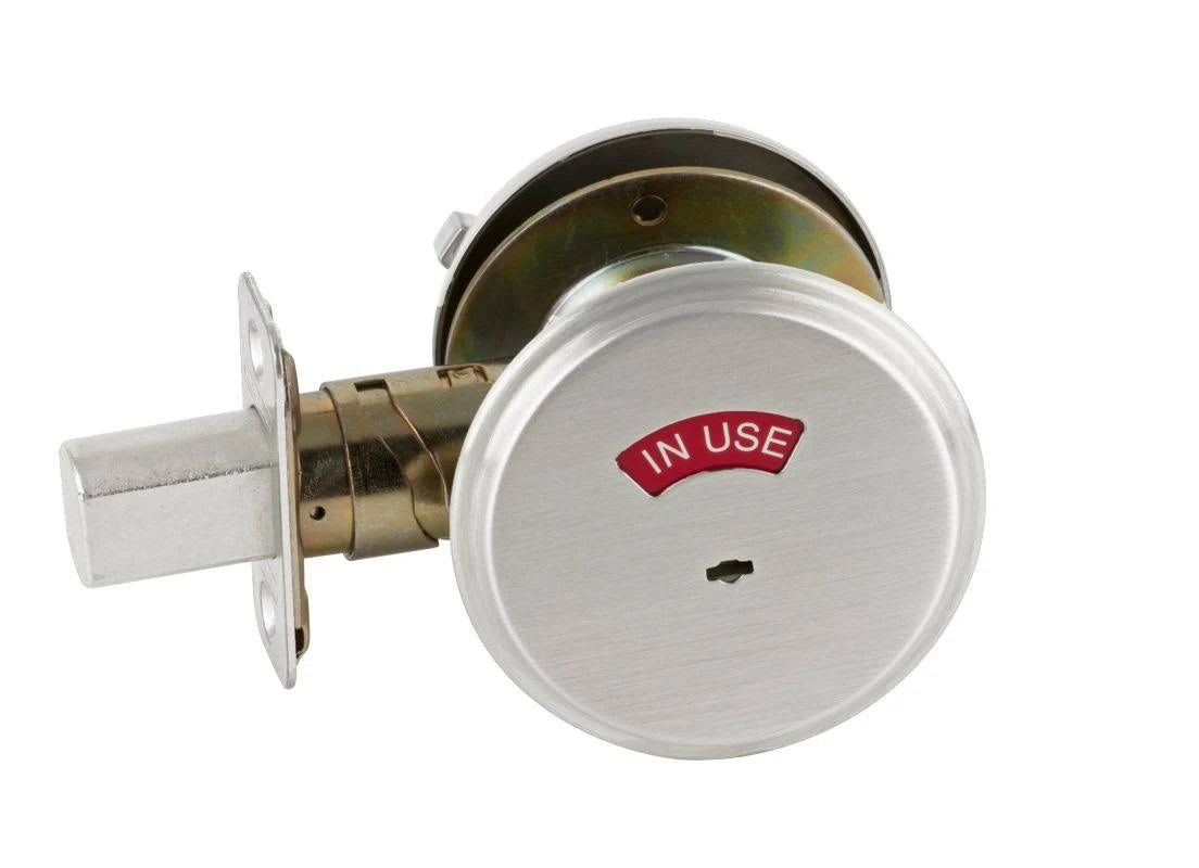 Polished Chrome One Sided Deadbolt with in Use Indicator L9790