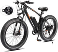 26" Fat Tire Electric Bike 500W 48V 13AH Removable Battery 20MPH C153