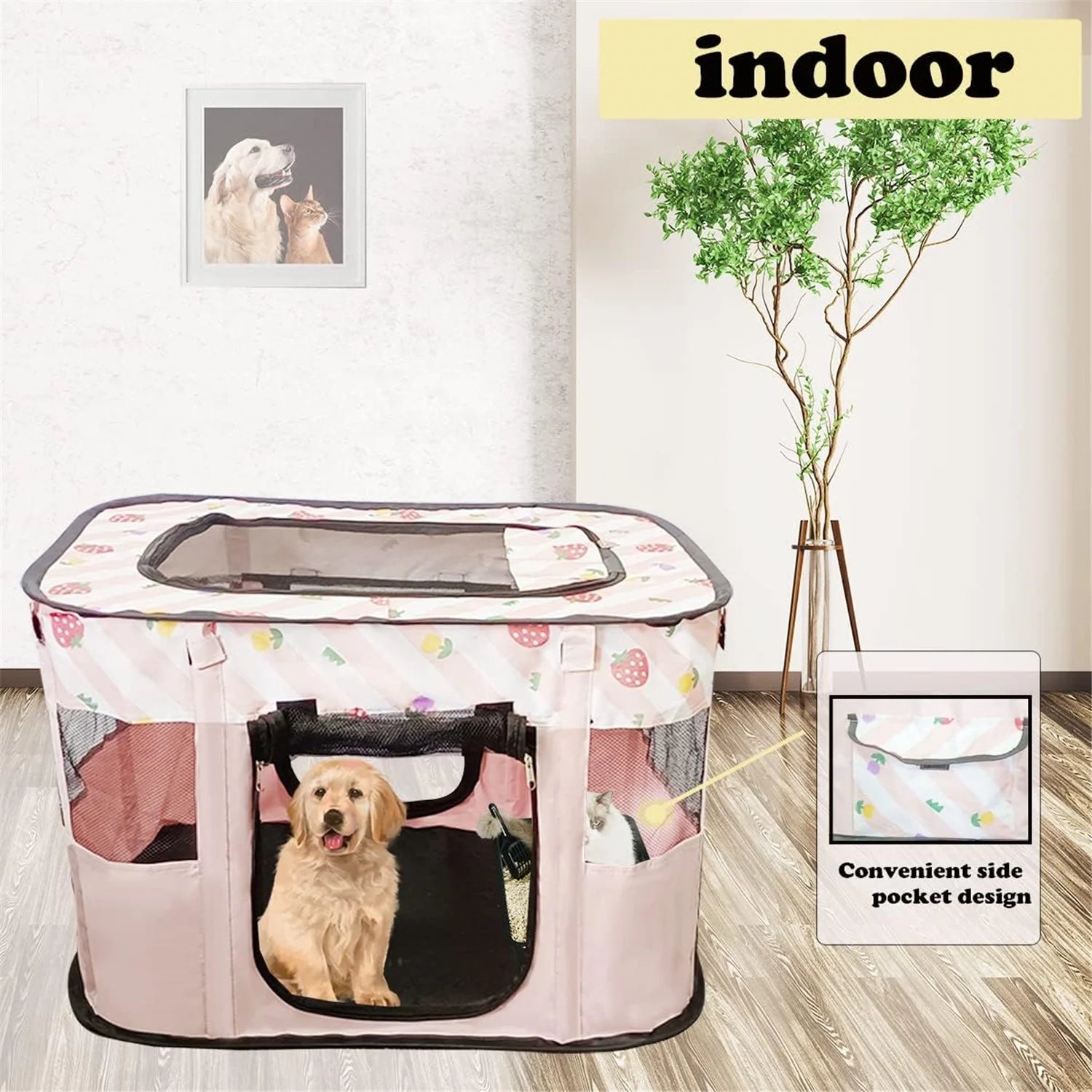 Cat Tent Outdoor Pet Enclosure Tent with Carry Bag K9932