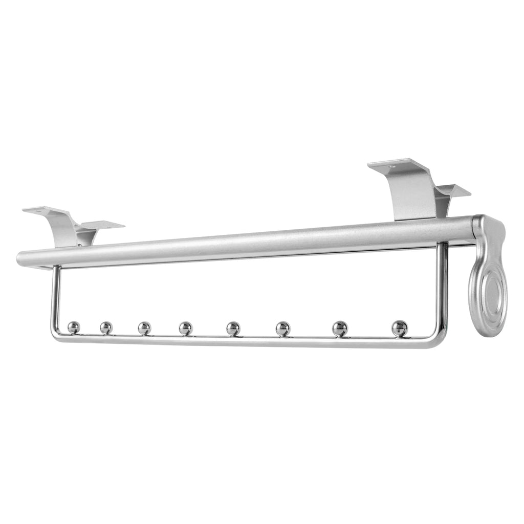 Stainless Steel Clothes Rail Retractable Closet Pull Out Rod 46x14x10cm I391778