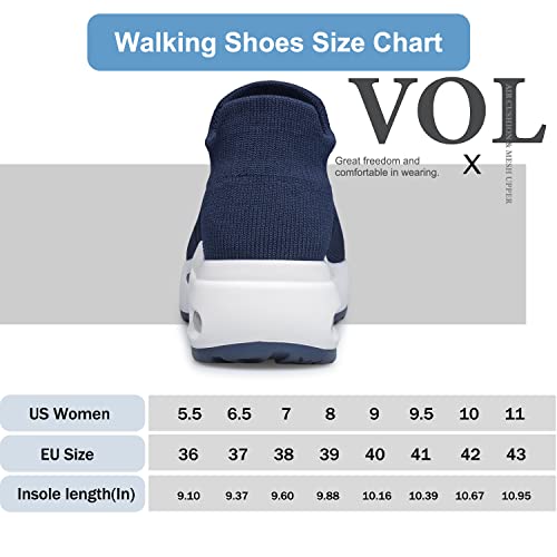 Sock Sneakers Slip on Comfortable Nursing Work Shoes Y373