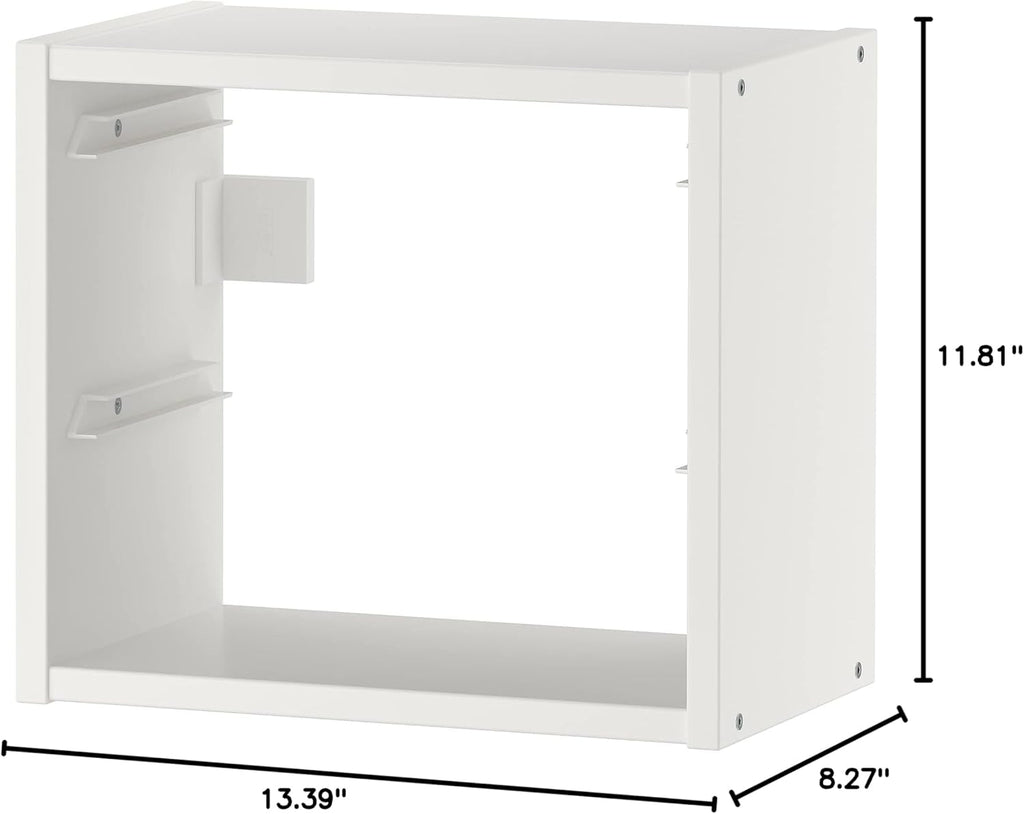 White wall storage, 34x21x30 cm E5609