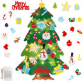 3.3FT Felt Christmas Tree with 32 Ornaments and String Lights J7577