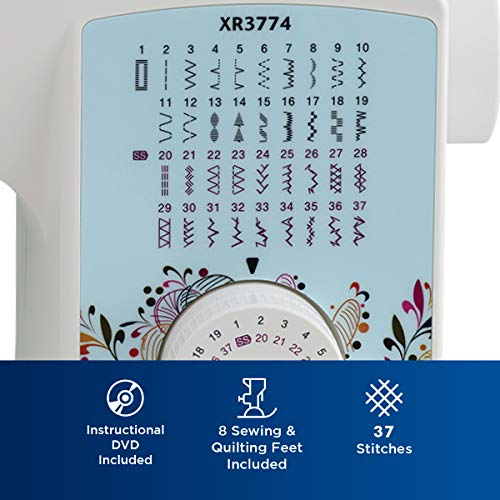 37 Built-in Stitches Sewing and Quilting Machine with Wide Table A28987
